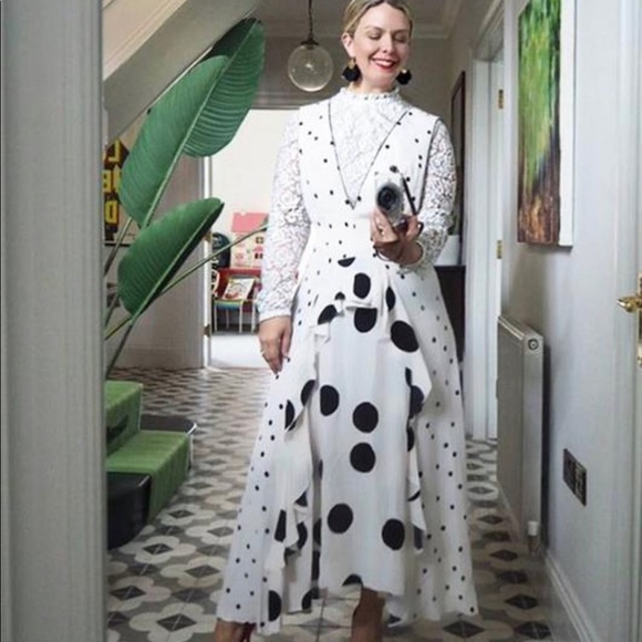 MIX SPOTTED MIDI DRESS - A BLOGGER FAV! - Picture 3 of 10